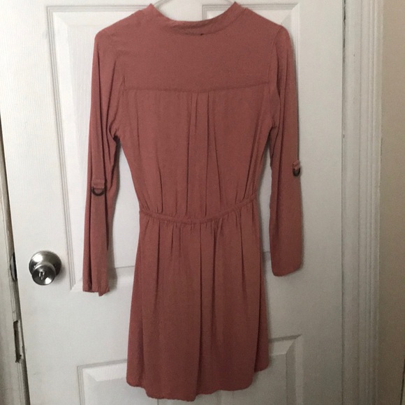 Mauve pink long sleeve dress, perfect for spring - Picture 2 of 2
